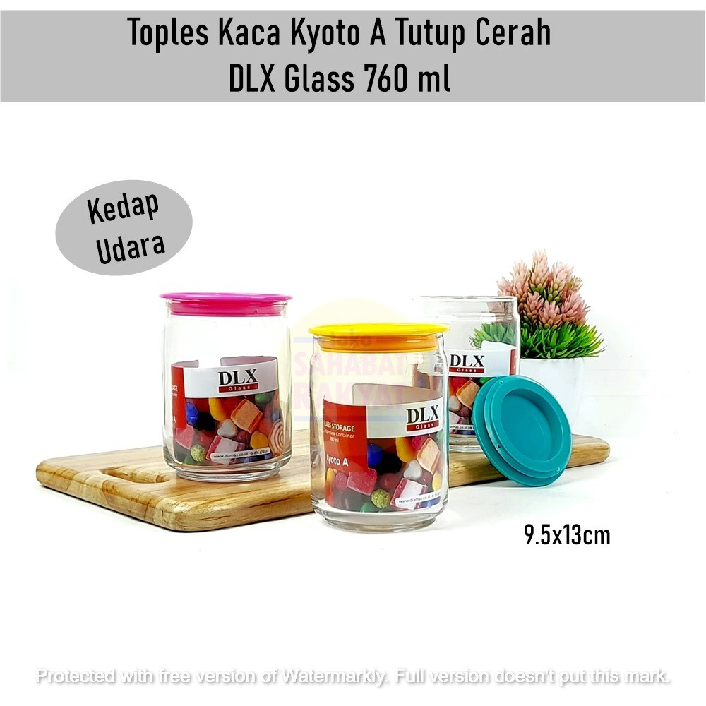 [SET 3 PCS] Toples Kaca DLX  Glass Kyoto A
