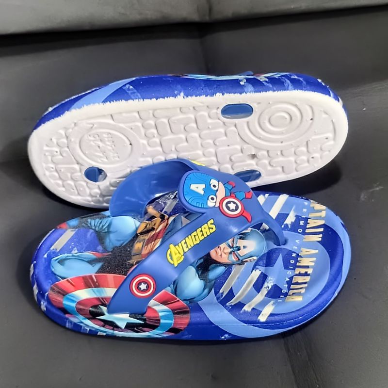 Sandal anak avenger Sandal karet import anak laki sendal trendy motif super hero