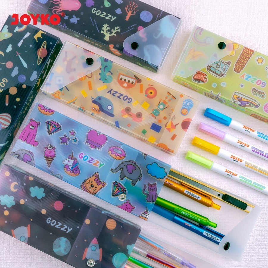 Pencil Case Kotak Tempat Pensil Joyko PC-0719GZ