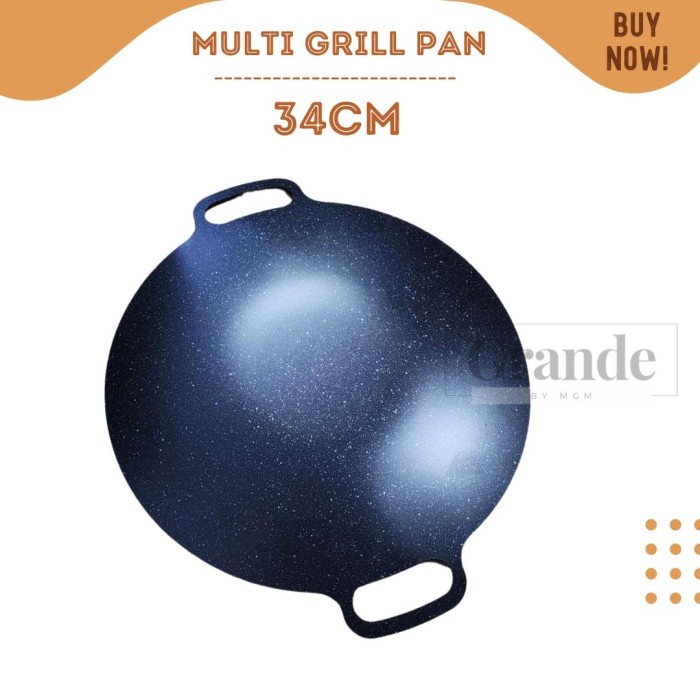 BULAT Marble series NON Stick Korean BBQ Grill Pan 34cm Induction OK