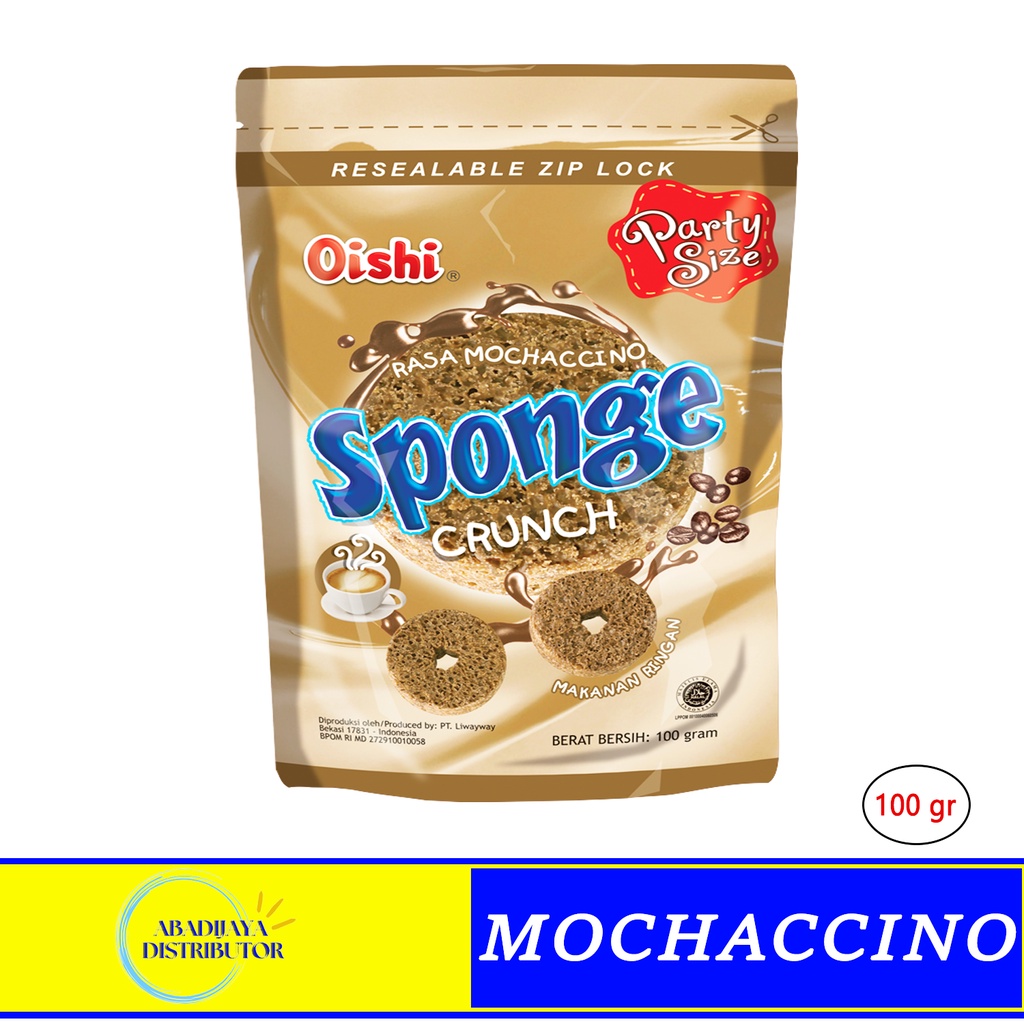 

Sponge Crunch Mochacino Kemasan Pouch