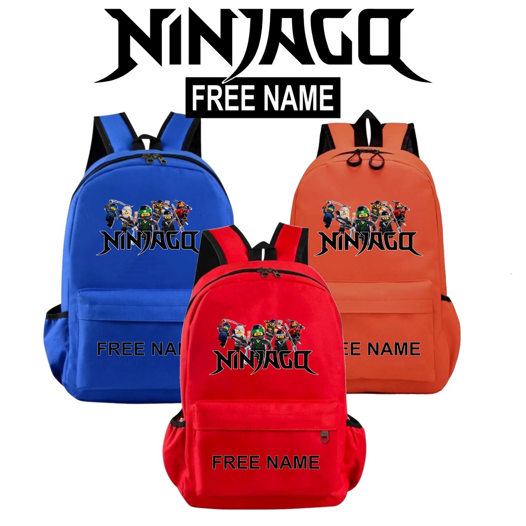 Tas Anak Sekolah Motif Anime Lego Ninjago Backpak Laki-laki dan Perempuan