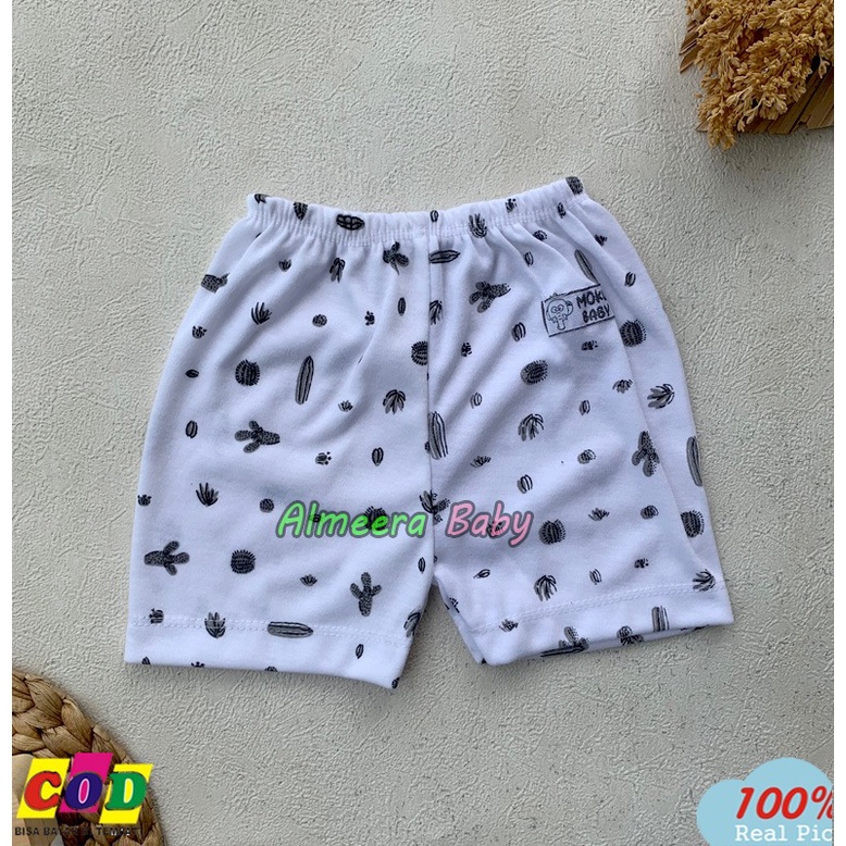 Isi 3 PCS Celana Bayi Baru Lahir Celana bayi Pendek Usia 0-3 Bulan Almeera Baby and Kids