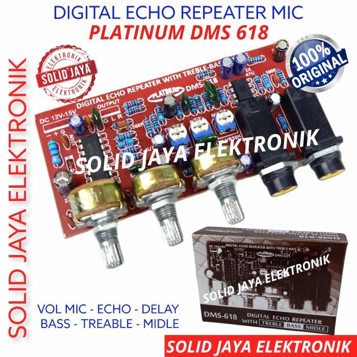 Kit Digital Echo Repeater Dms618 Dms 618 Mic Bass Treable Platinum
