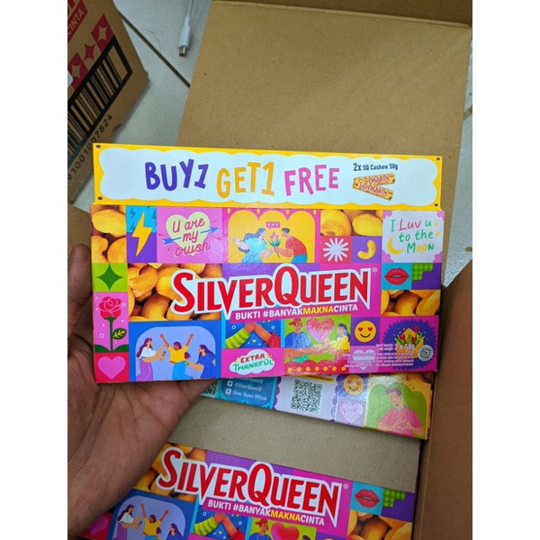 

Silverqueen Valentine day 1 pak isi 2 ukuran 58gr