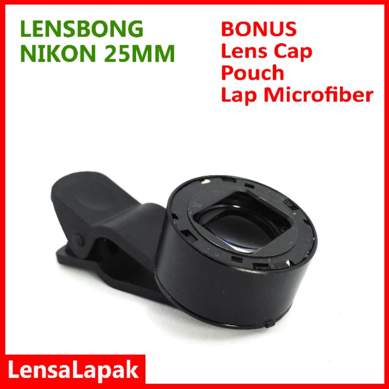 Lensa / Lensbong Macro Prosumer 25mm untuk Kamera HP / Smartphone / Handphone - Siap Pakai