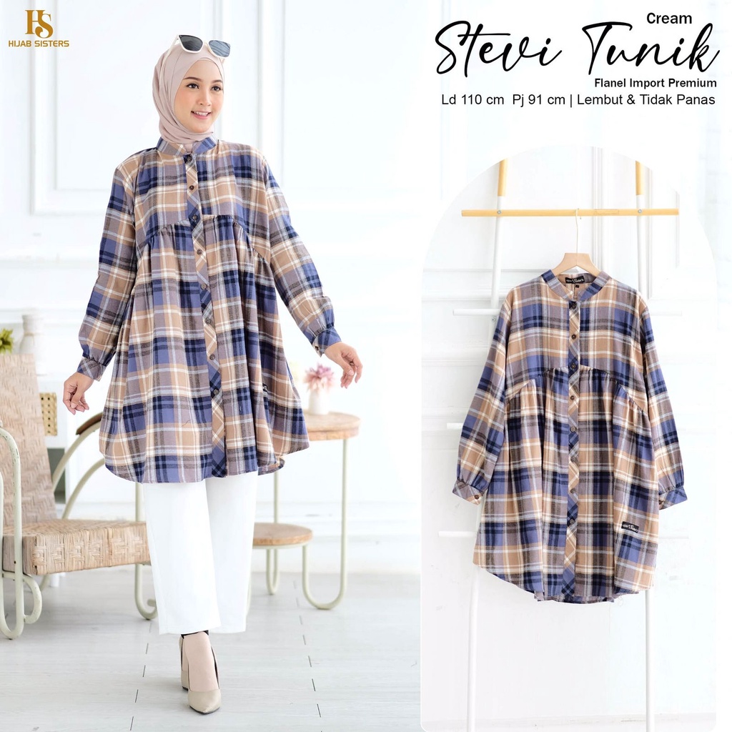 STEVI TUNIK BLOUSE BLOUSE ORI HIJAB SISTERS