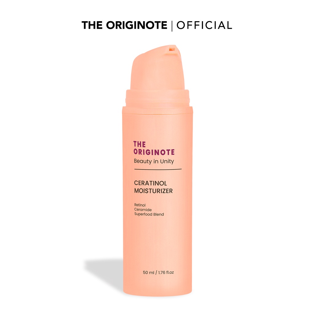 The Originote Ceratinol Moisturizer 50gr Moisturizer Retinol Cream Gel Pelembab Wajah Menyamarkan Garis Halus Meratakan Warna Kulit Mengencangkan Wajah with 3X Retinol 5X Ceramide 3X Superblend Food Extract