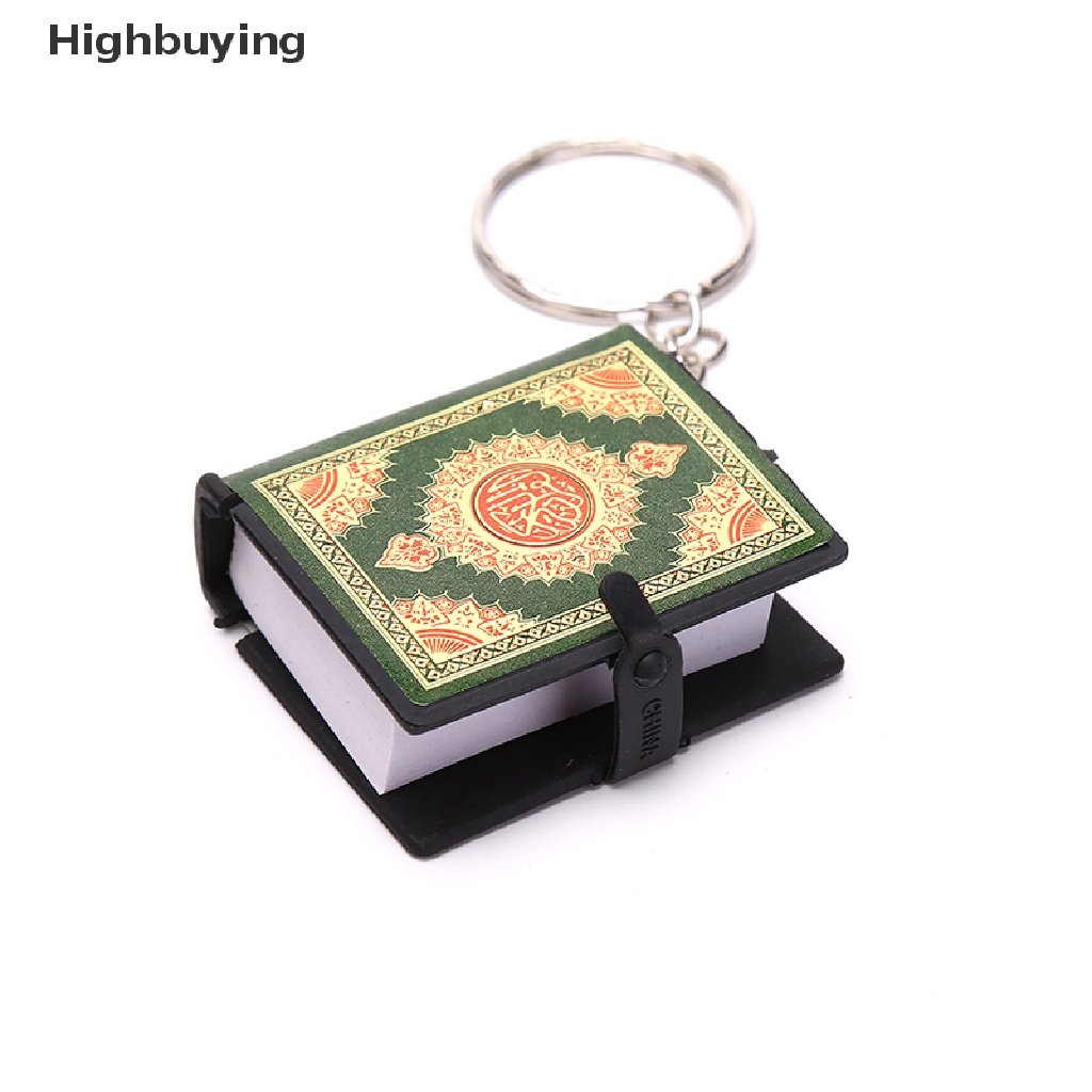 Hbid Mini Bahtera Buku Alquran Gantungan Kunci Perhiasan Muslim Deco Hadiah Kunci Liontin Glory