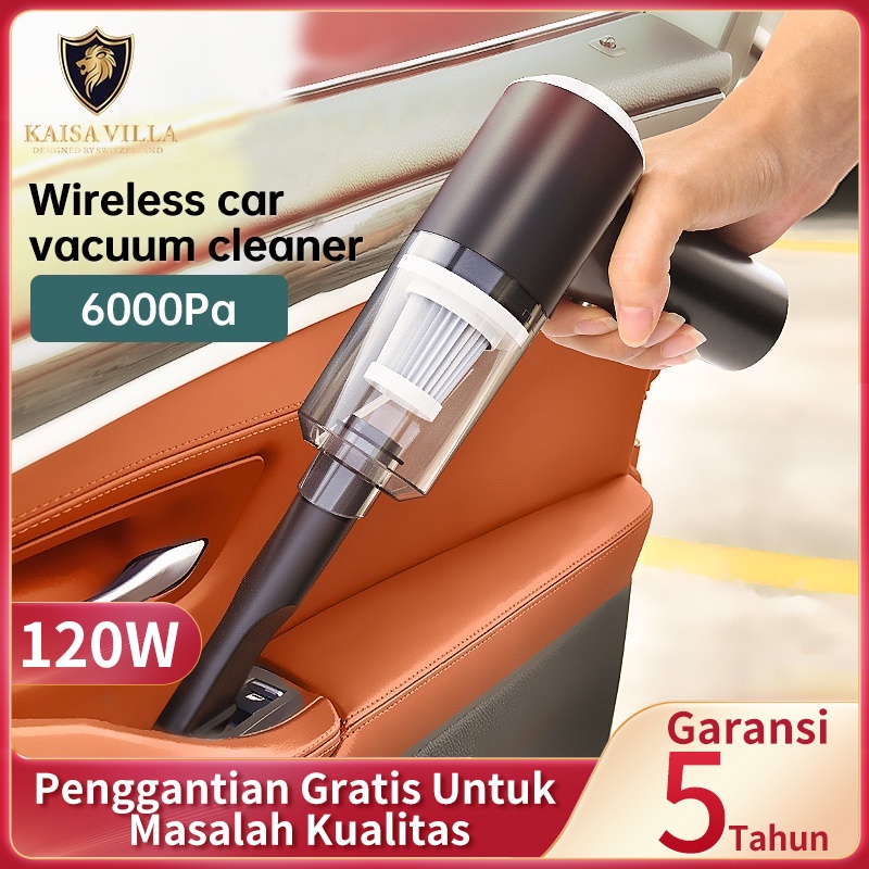 Kaisa Villa Vacum Cleaner Mobil Mini Wireless Penyedot Debu Portable Vakum Cordless