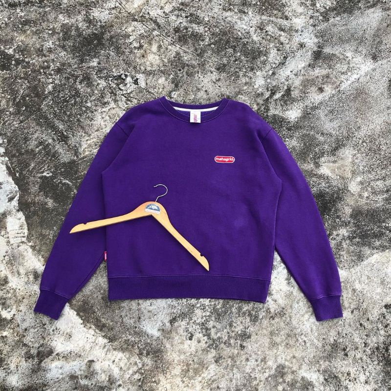 crewneck mahagrid lengan balon second