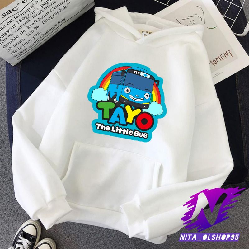 hoodie anak toyo the little bus hoodie tayo bus