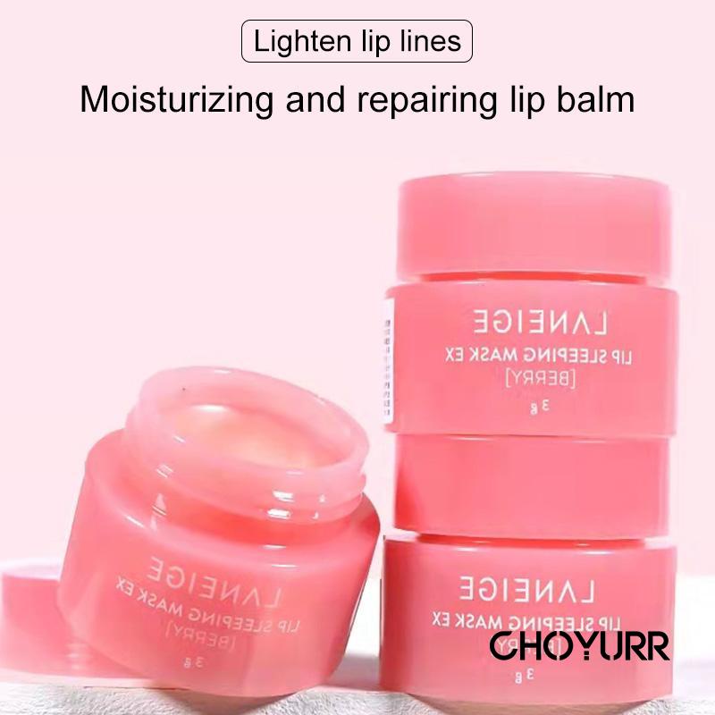 【COD】Lip Balm Korea 3g Lip Sleeping Mask Mini Size Pelembab Bibir Lip Balm Moisturizing Beauty Makeup Original-CH