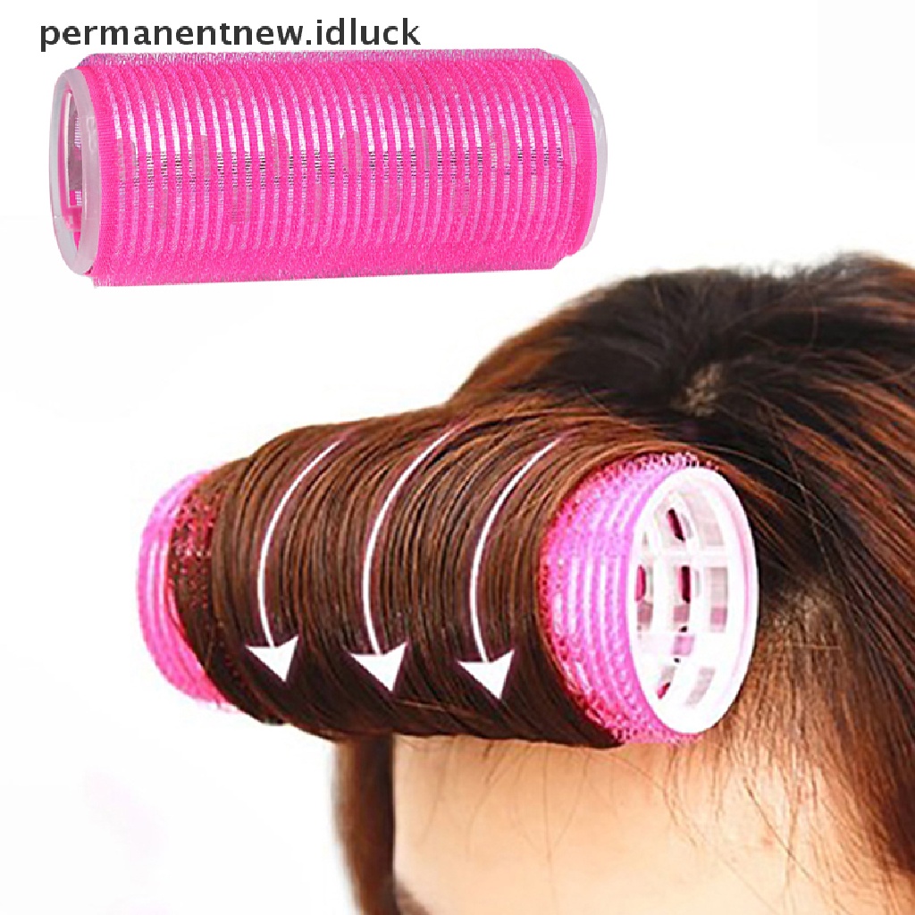 [luckypermanentnew] 4size Rol Rambut Pengeriting Rambut Lazy Curler Hair Roller Dengan Lembaran Aluminium [ID]