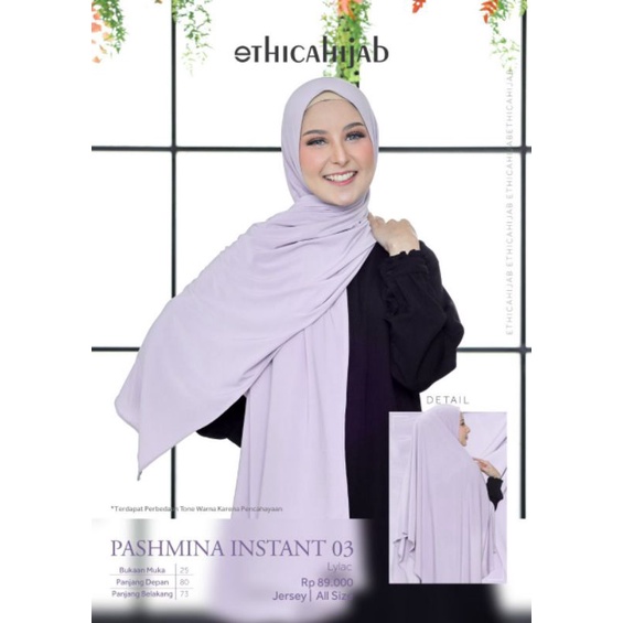 Ethica Hijab Kerudung Pashmina Instant 03 Pasmina Instan 03