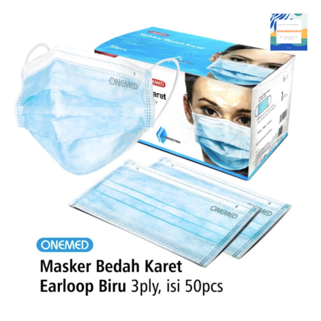 Masker Medis Onemed Earloop Masker Bedah Onemed Medis 3ply