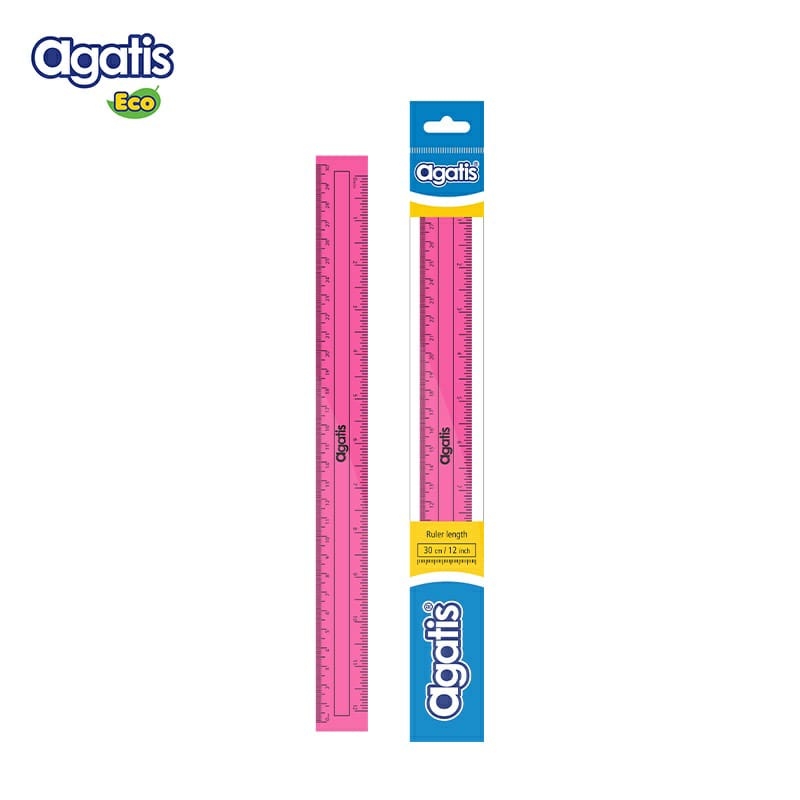 

PENGGARIS 30 CM AGATIS / PENGGARIS PLASTIK MIKA TRANSPARAN