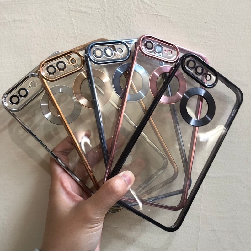 Electroplated Chrome Case iPhone 7/8/SE Tranparant Softcase