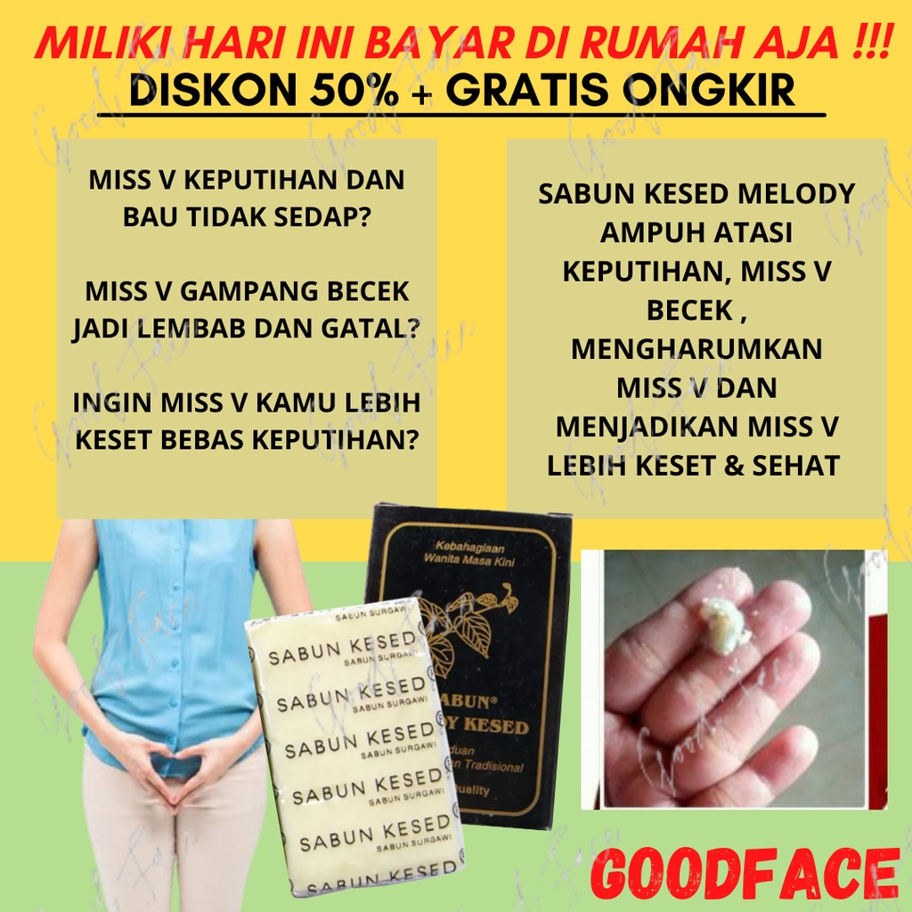 SABUN KESED MELODY BPOM - SABUN VAGINA PEMBERSIH KEPUTIHAN DAN BAU TIDAK SEDAP