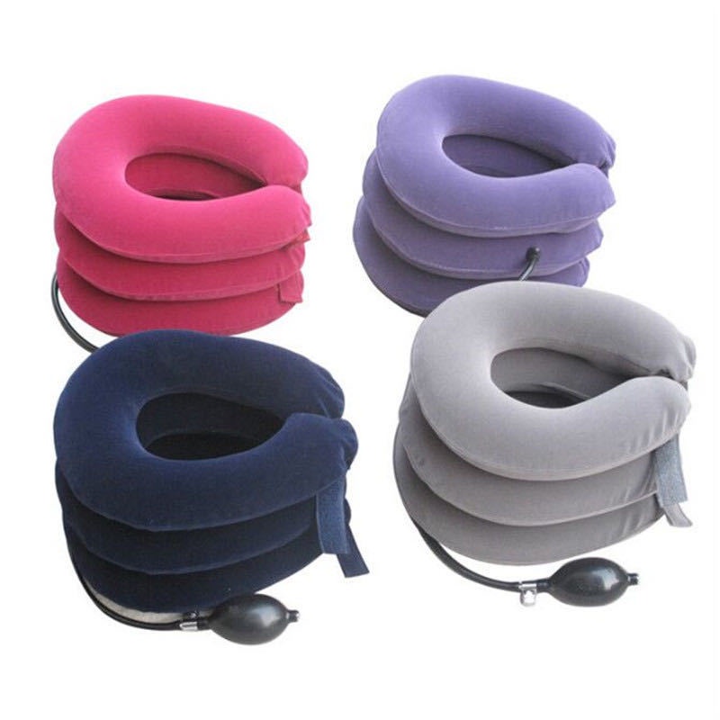 Penegak Leher Air cervical traction - Neck support Bantal Pompa Leher