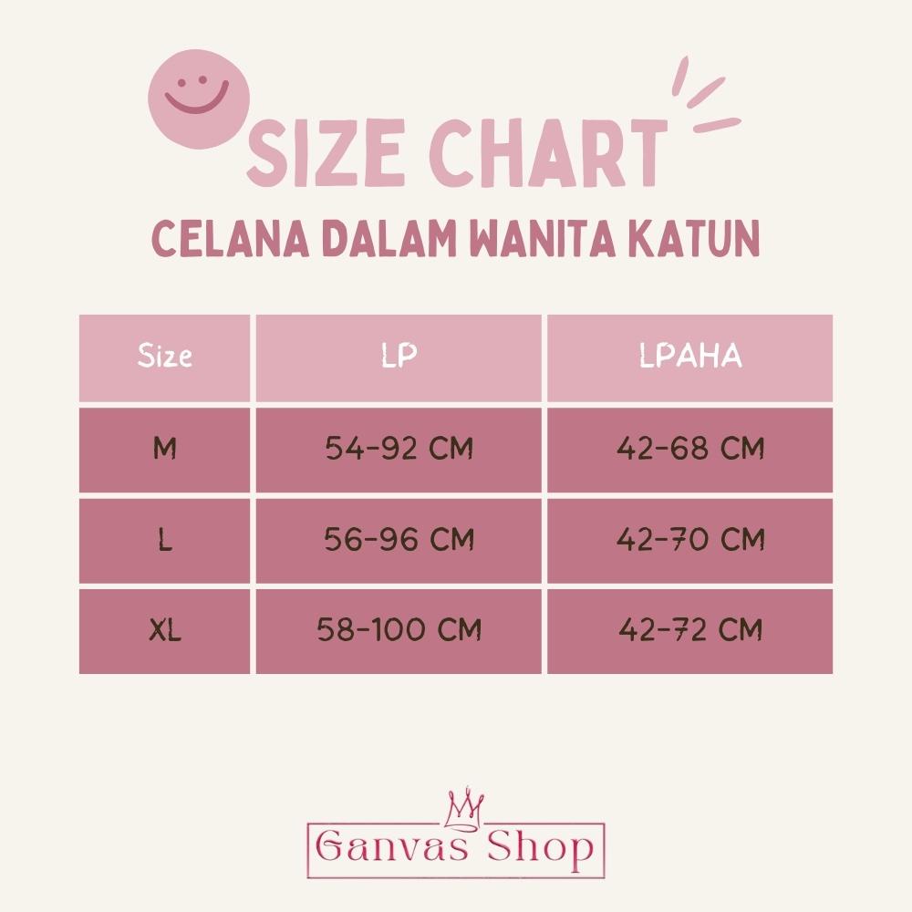 Celana Dalam Wanita Katun Pita Bermotif