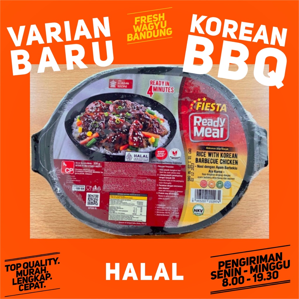 

FIESTA READY MEAL KOREAN BBQ CHICKEN Ayam Panggang Korea Barbeque