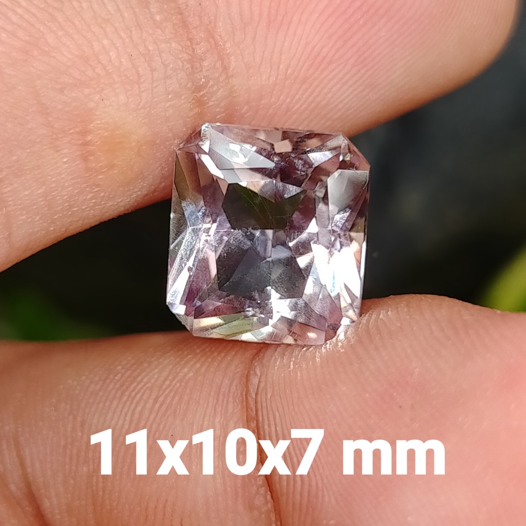 BATU KECUBUNG KRISTAL BENING PERSEGI bukan ruby wulung bacan akik zamrud katilayu cincin pria wanita