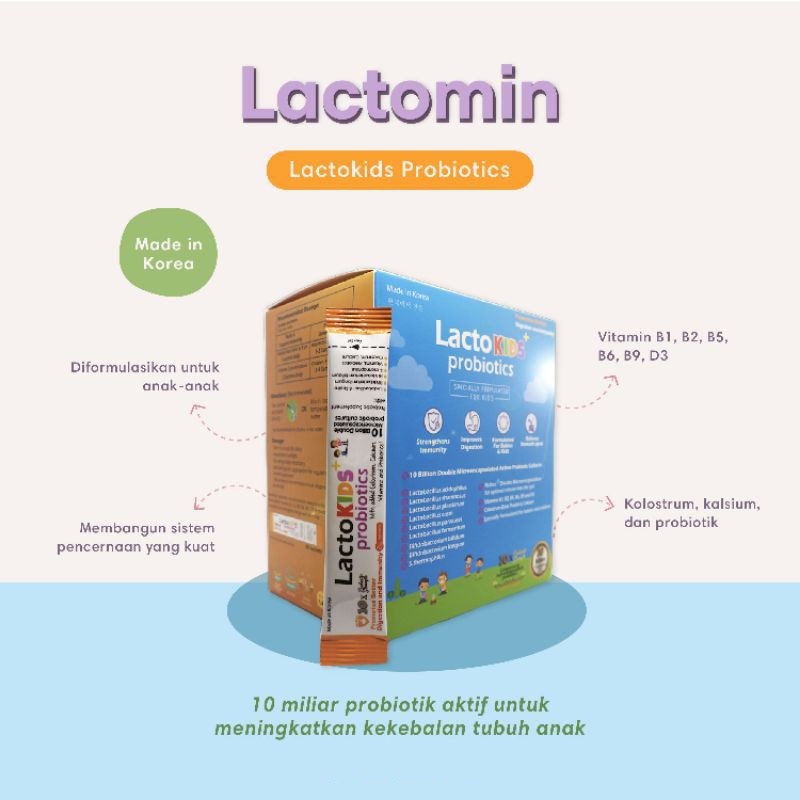 LACTOMIN LACTOKIDS PROBIOTIC SACHETS 2gr