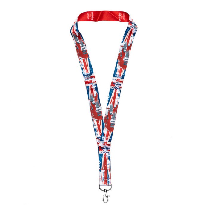 

JUAL Lanyard Union Jack Hard Rock Cafe London - ORIGINAL HARDROCK