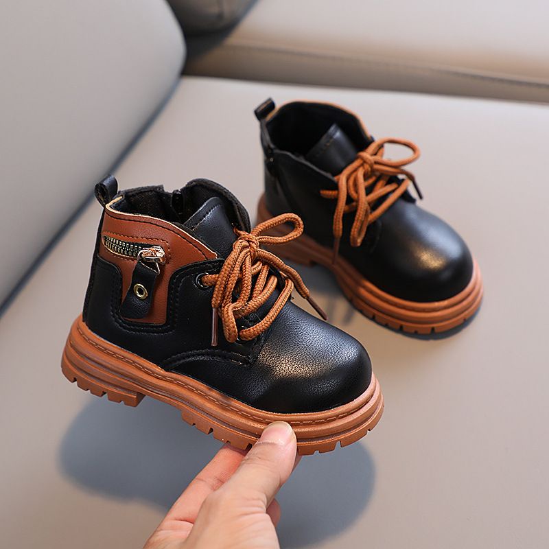 {COD} Sepatu Boots Anak Import LUKE/Sepatu Docmart Tali Resleting Dr.Marteen Style/Sepatu Boots Anak Laki laki dan Perempuan/size 26-35