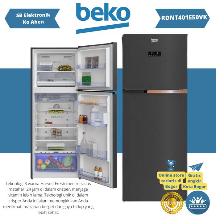 KULKAS BEKO RDNT401E50VK, KULKAS 2PINTU BEKO