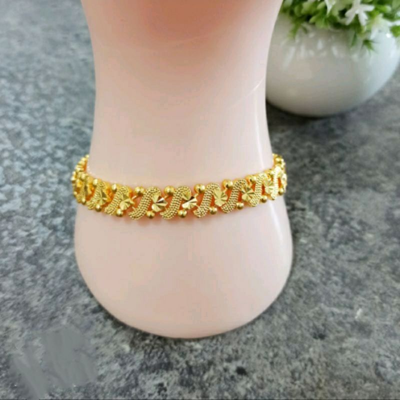 Gelang tangan xuping / gelang tangan model hongkong warna 24k