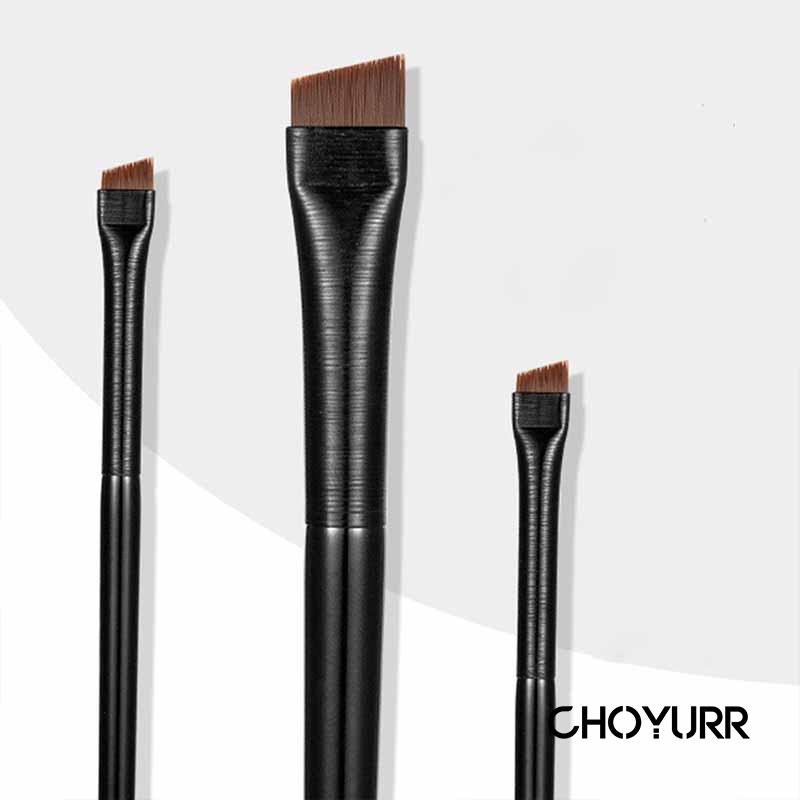 【COD】Kuas Alis Mata Bulu Pipih Hitam Make Up Ultra-Thin Precision Firming Knife-Edge Fine Eyeliner Brush Untuk Alat Makeup Kecantikan Brushes Makeup Face Eye Tools-CH