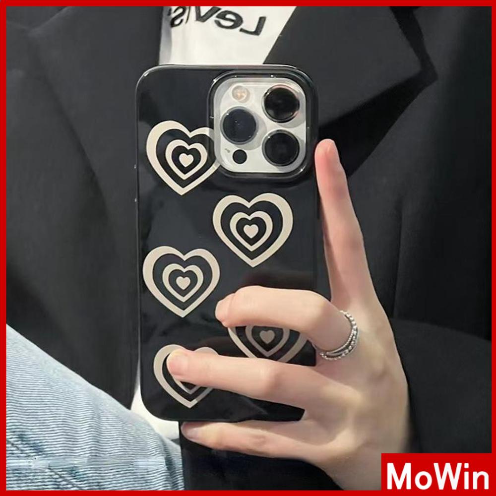 For iPhone 14 Pro max iPhone Case Black Soft Case TPU Candy Case Shockproof Big Hole Protection Camera Heart Shape Compatible For iPhone 13 Pro max 12 Pro Max 11 xr xs 7Plus 7 8