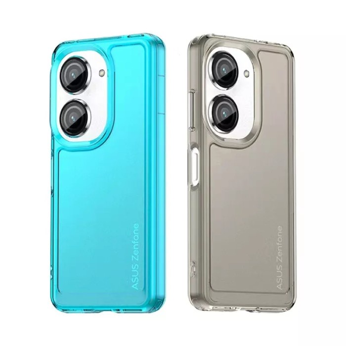 Casing Asus Zenfone 9 Soft Case Transparan Pelindung Tahan Benturan - GREY