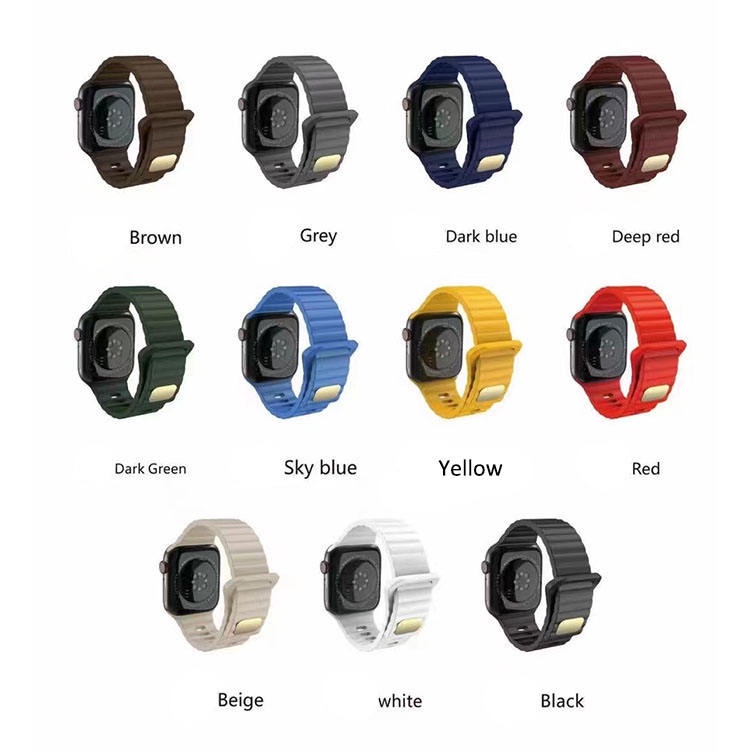Smart Watch Silicone Simple Stylish Strap + Case For Apple Watch 41 / 40 / 38 MM