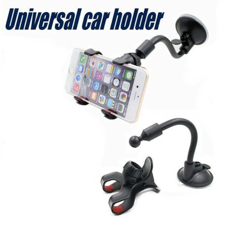 Lazypod mobil meja Car Suction Mount Holder Universal Smartphone clip
