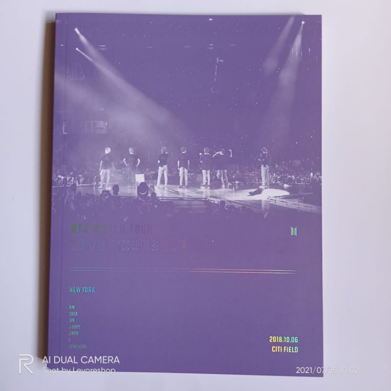 PHOTOBOOK BTS WORLD TOUR LOVE YOURSELF IN NEW YORK ALBUM DVD