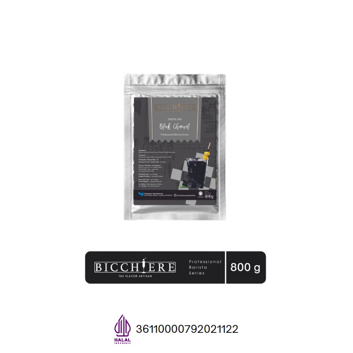 

Bubuk Minuman Black Charcoal Premium Bicchiere 800g