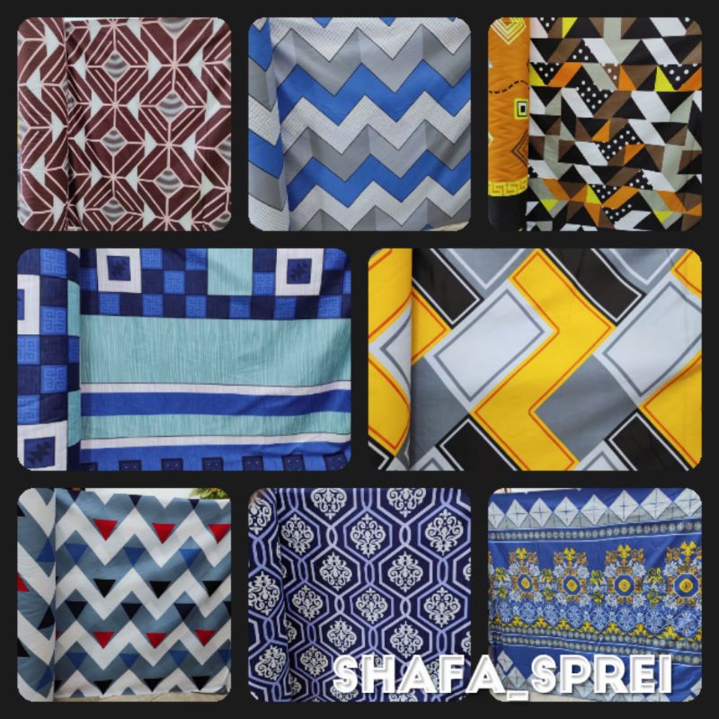 BAHAN KAIN SPREI METERAN MOTIF ABSTRAK