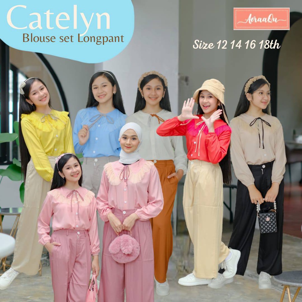 Catlyn Blouse Set Longpant