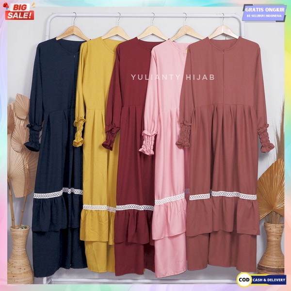 Bj Ghamis Lebaran 2023 Bsju Games Idulfitri Dres Sari Drees Syarii Cwe Muslimah Baju Syar Ii Polos E