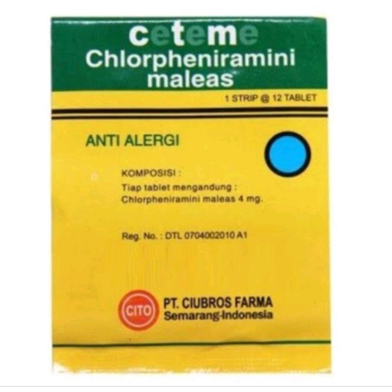 CTM obat alergi.