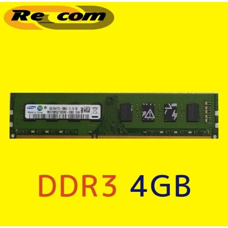 MEMORY RAM DDR3 4GB MERK SAMSUNG PC10600 / PC12800