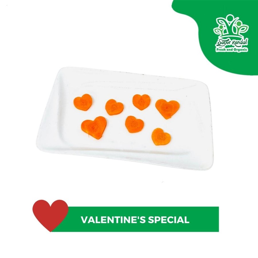 

Wortel Potong Bentuk Hati (Valentine's Special) - Sayur Kendal