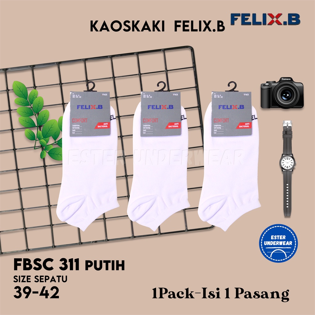 FELIX B Kaoskaki Pria Ankle Seri FBSC Isi 1 Pasang