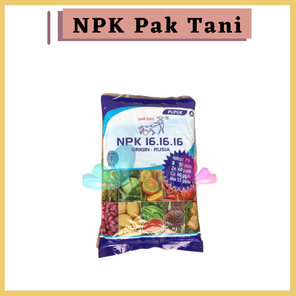 PROMO Pupuk Npk 16 16 16 Biru Origin Rusia Kemasan Pabrik 1 Kg Pupuk Npk 161616 Mutiara Pak Tani