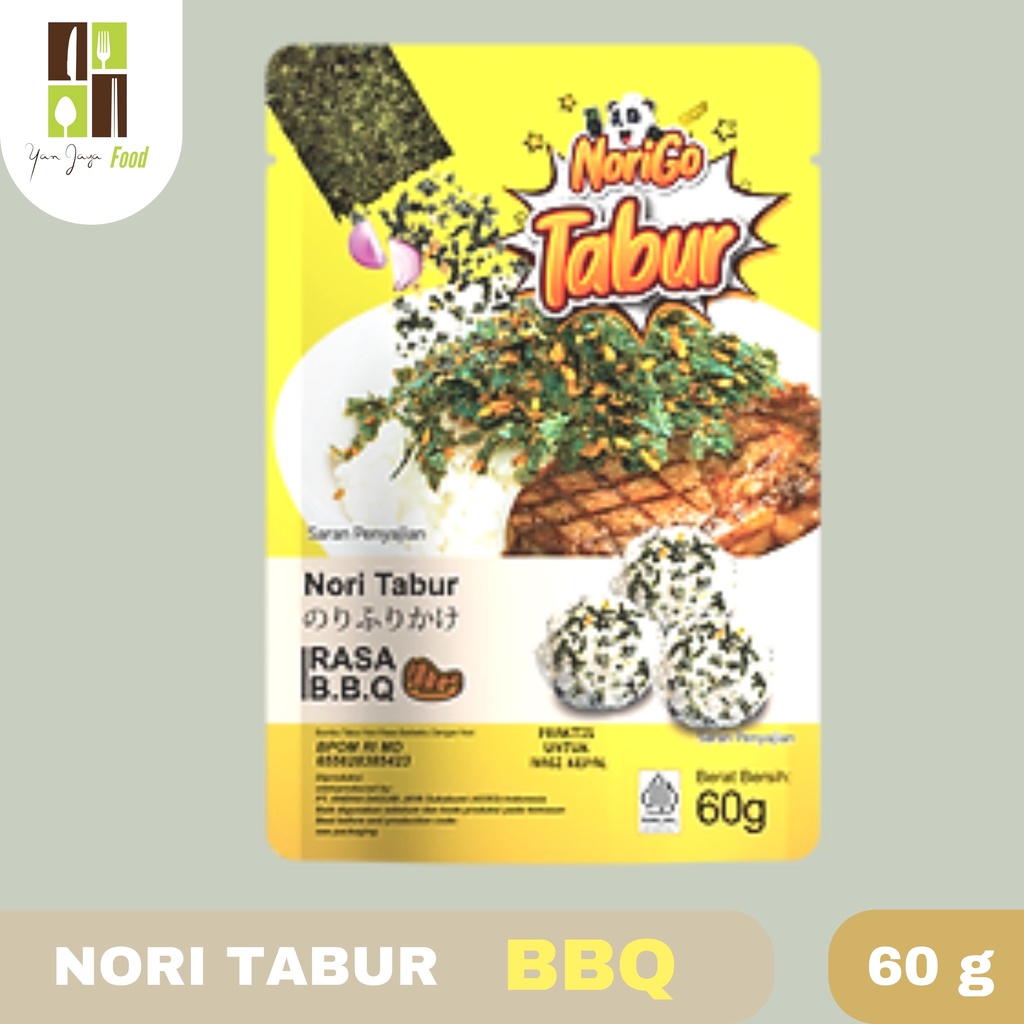 Nori Tabur Rumput Laut Panggang 60GR Rasa Original / Pedas / Sapi Panggang/BBQ/SEAFOOD