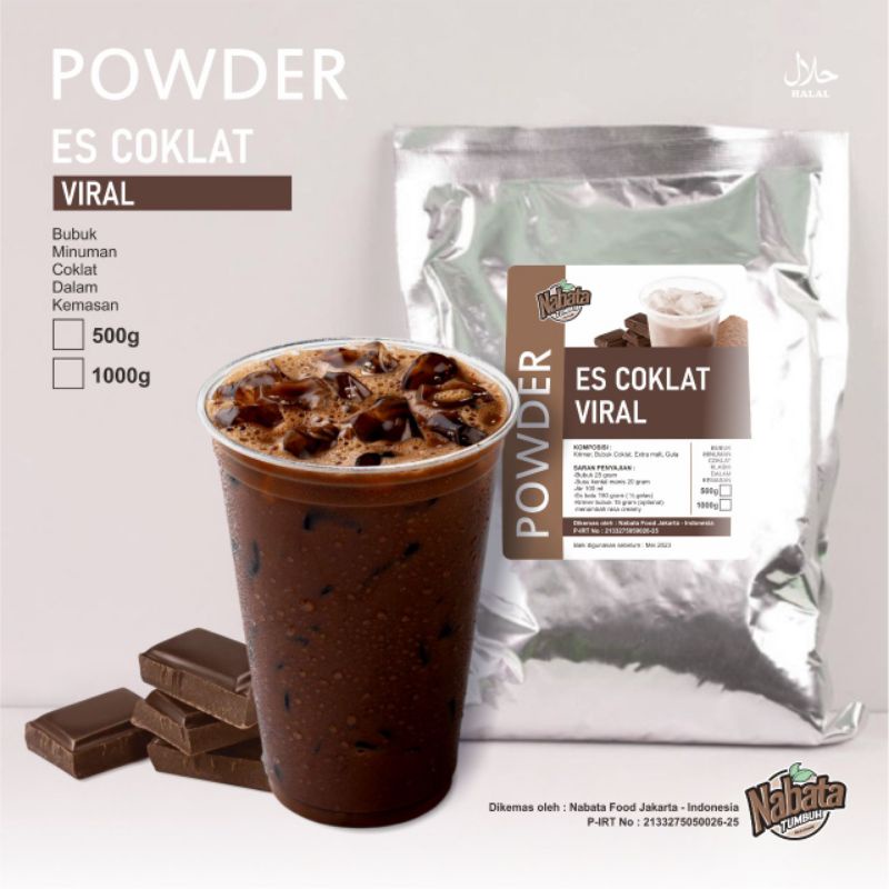 

Bubuk Minuman DARK CHOCOLATE Powder 1000 g - Bubble Drink | Bubuk Minuman Cokelat Pekat Chocolate