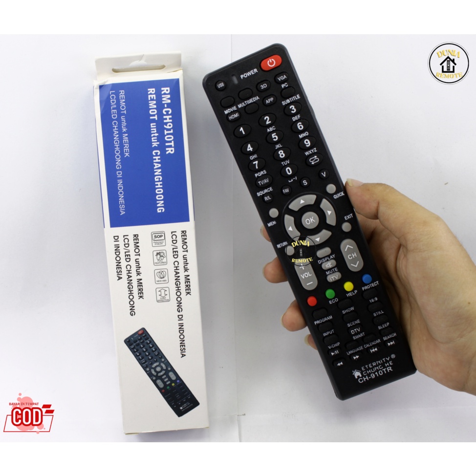 Remot Remote TV CHANGHONG Multi LED LCD 910TR Tanpa setting